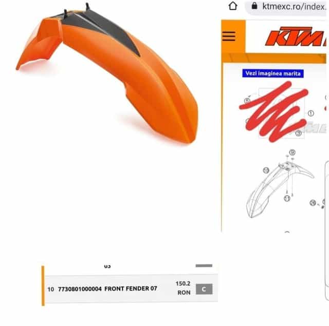 Oferta piese KTM EXC-R 450 2008