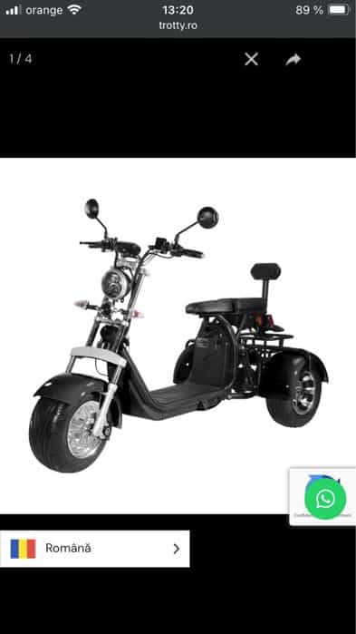 Motor cu 3 roti sanshu fara permis matriculat