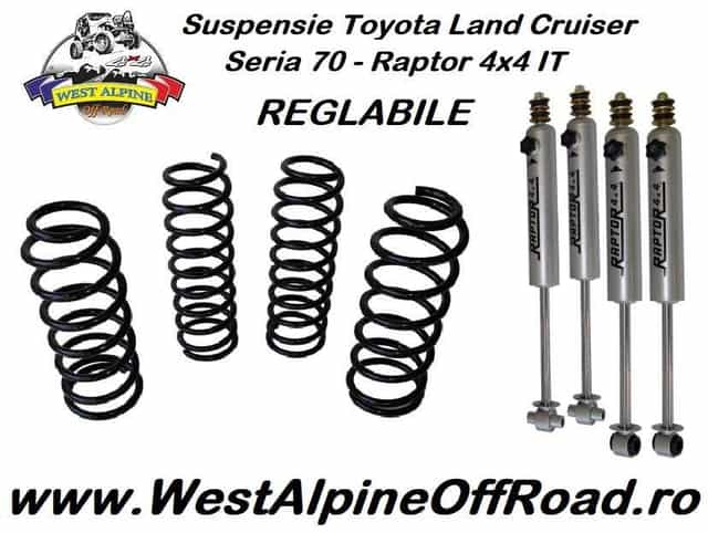 Suspensie Toyota Land Cruiser J70 +6 cm REGLABILE - Raptor 4x4 IT