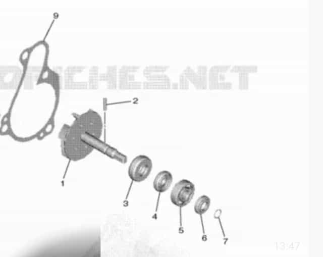 Kit reparatie pompa apa Yamaha YZ /WR 250/450