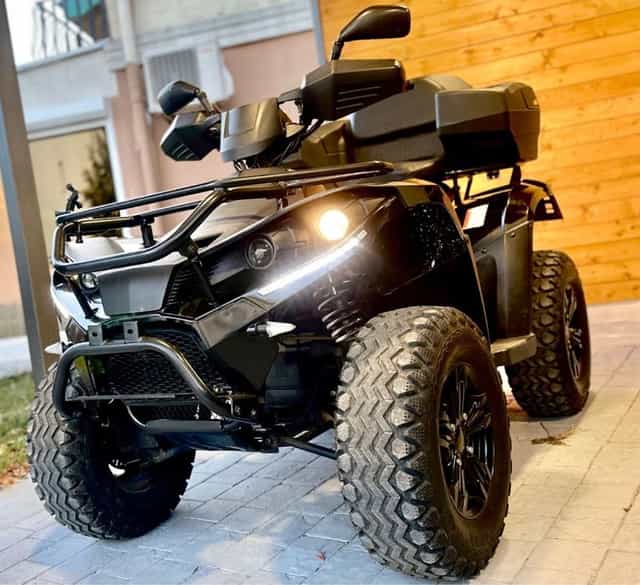 Atv Linhai full electric - pentru adulti, Full black cu extra seat