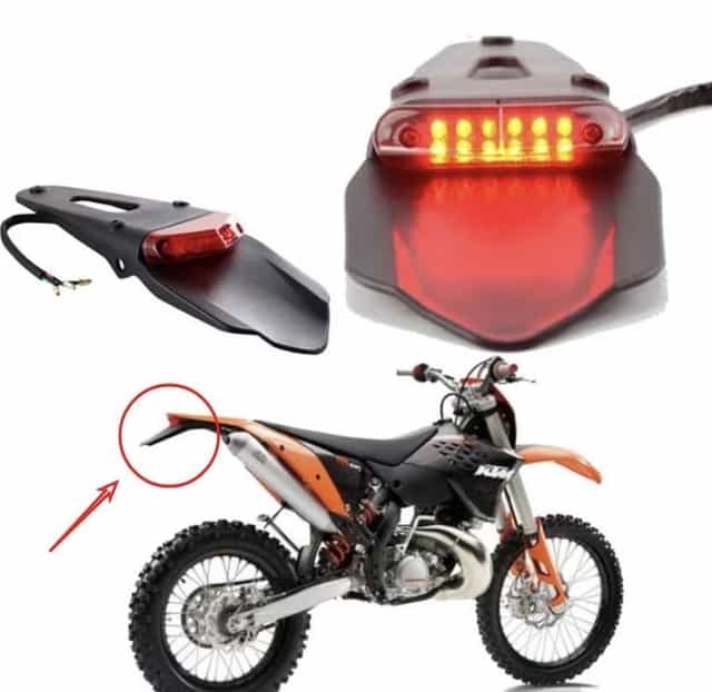 12V stop tip codita/Suport numar KTM BETA SHERCO GASGAS HUSQVARNA HOND