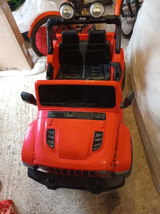 Masinuta electrica rosie copii 4 x 4 masina jeep rubicon wrangler