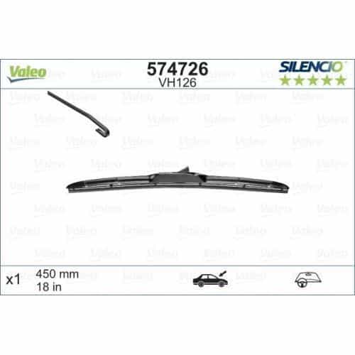Stergator hibrid Valeo VM126, lamela 450mm,19 inch, 574726 Chevrolet Cruze Orlando, Honda Civ...
