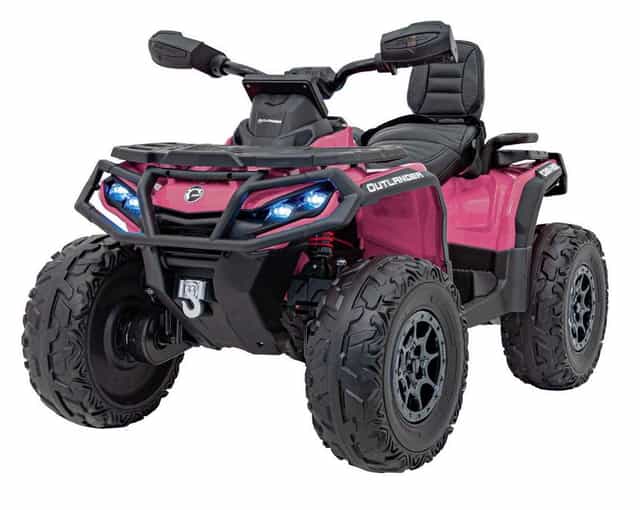ATV electric pt copii Autokids Can-AM OUTLANDER 24V 4x4 800W (005) Roz