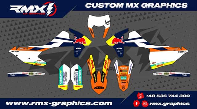 Okleina / Naklejki motor KTM EXC/EXC-F XC-W 17-19