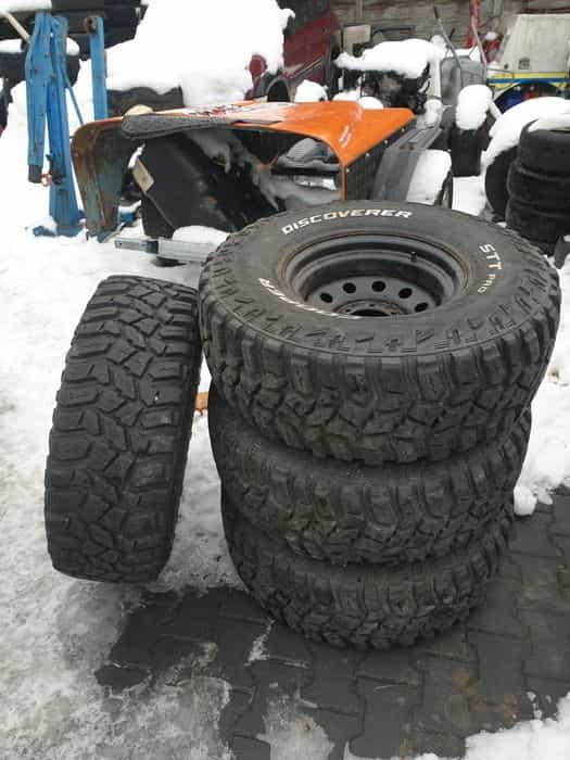 Koła Opony 35x12.5 r16 5 sztuk Discovery felgi 6x139.7 STT PRO nissan patrol 315/75r16
