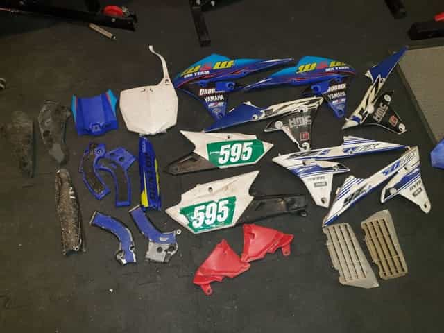 Yamaha YZF WRF YZ wr komplet plastików osłony ramy lagów błotnik