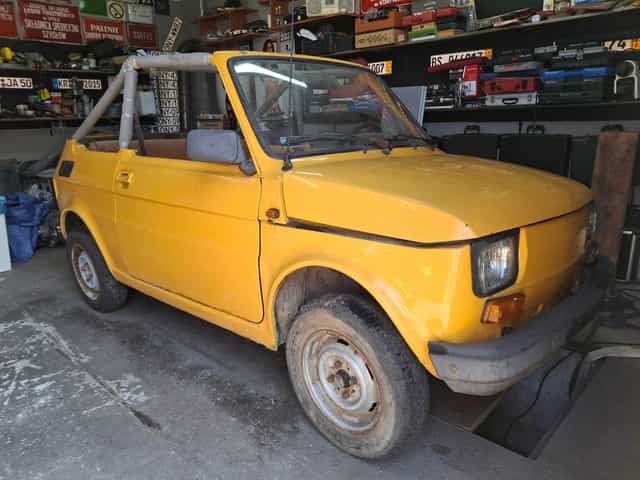 FIAT 126P Cabrio Bosmal Buggy Kabriolet Przeróbka Opolskie 1985 Rok