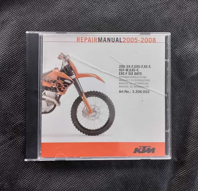 KTM exc manual CD płyta SX sxf instrukcja 250 excf 300