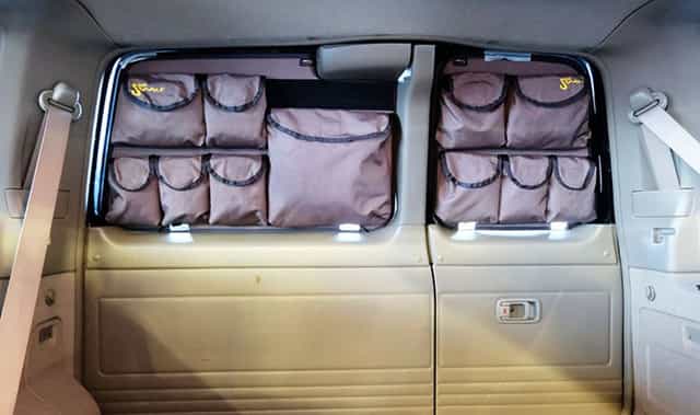 Organizer wyprawowy na tylne szyby made by She-wolf: Nissan Patrol Y61