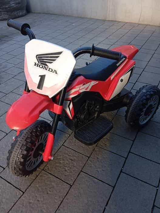 Motor na akumulator Honda CRF450 trójkołowy jeździk dźwięk 30 W 2-3 km/h