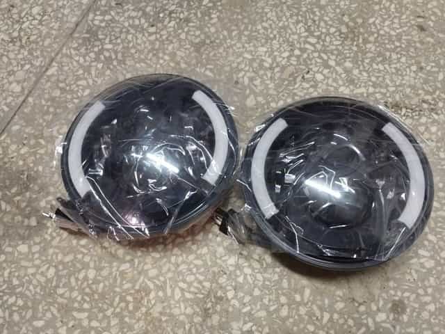 Lampy przednie przód Samurai Uaz Nissan Patrol Wrangler Defender 7 cali