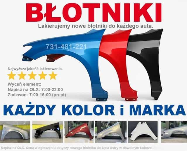 Nowe BŁOTNIKI - dowolny KOLOR i każda MARKA - HURTOWE ceny - WYSYŁKA