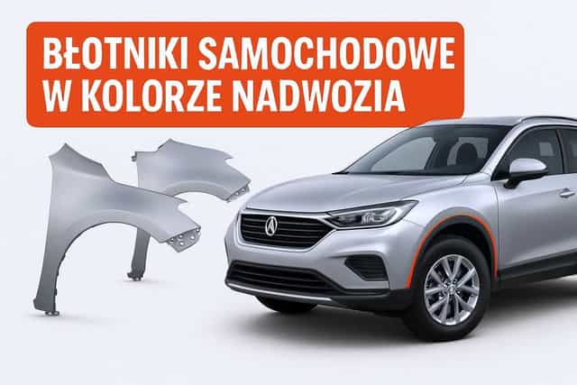 Błotniki samochodowe w kolorze nadwozia