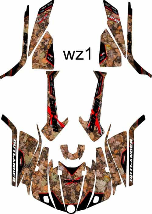 Naklejki CAN AM OUTLANDER 450-570 L MAX 2014-23r Okleina CAN-AM