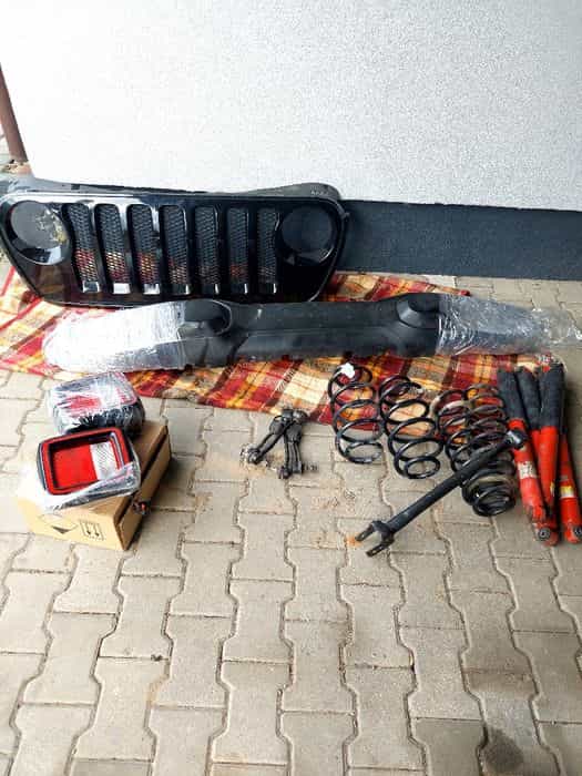 Jeep Wrangler JL Części grill, zderzak, łączniki, sprężyny, amortyzatory