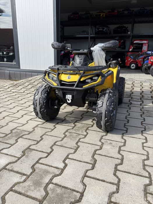 Quad na akumulator Can-Am 24V Outlander ATV 4x200W Miękkie koła Żółty