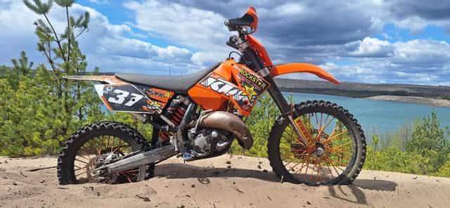 MOTO CROSS KTM SX 125 2006r NICASIL, głowica sportowa VHM, 30mth na tłoku, koła EXCEL, handbary