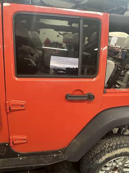 Drzwi Jeep Wrangler lewe tyl bez osprzetu