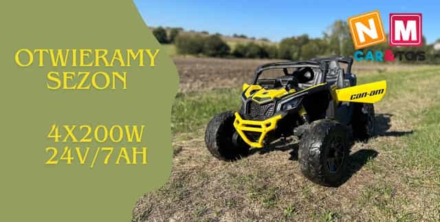 Auto na akumulator 800W 4x4 24v/7ah CAN-AM MAVERICK Buggy dla dzieci