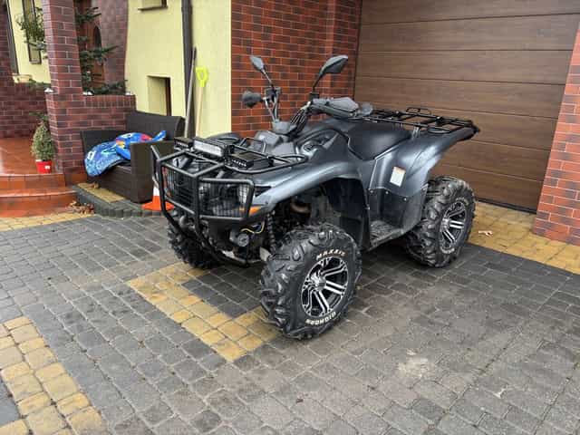 Yamah Grizzly 700 Homologacja, zarejestrowany jako pojazd samochodowy.