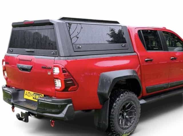 Hardtop stal nierdzewna 4 szyby 360 relingi Toyota Hilux 2015-