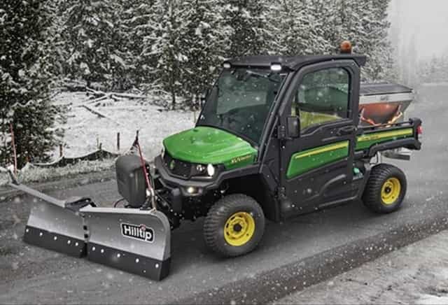 Kawasaki Mule Pro MX 700 pług do śniegu Hilltip Snowstriker Ogrzewanie