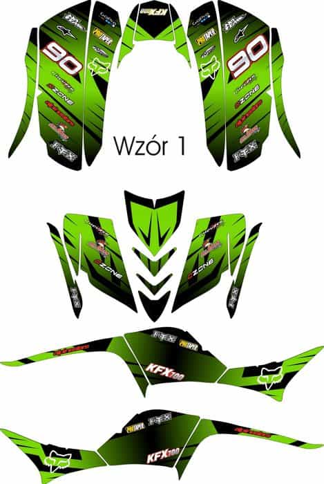Naklejki Kawasaki KFX 700 okleina