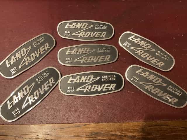 Land Rover defender Solihull znaczek, emblemat