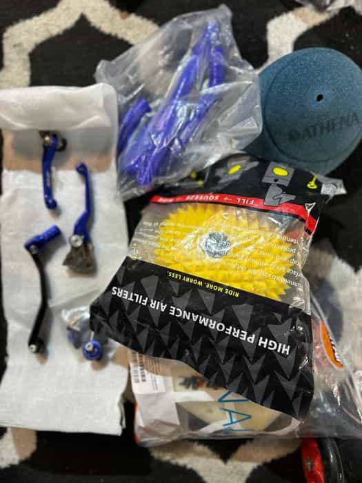 Yamaha YZ250 cross części klamki wąż filtr