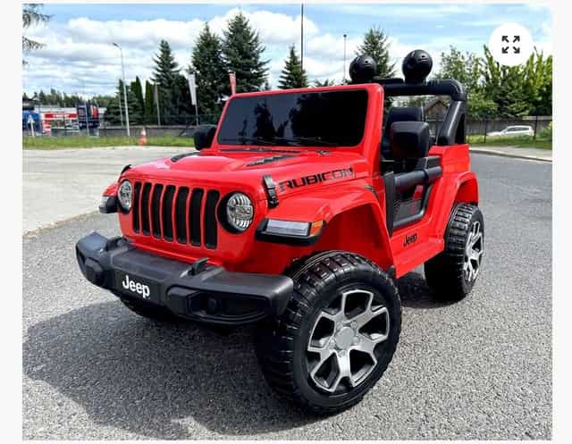 Jeep Wrangler Rubicon 4x4 na akumulator – Pilot, EVA, Skóra – Jak Nowy