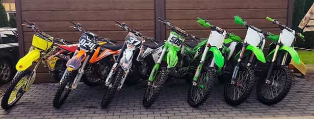 Pakiet 7 motorów KTM SXF Kawasaki KXF Suzuki RMZ  250 450 crf yzf tc