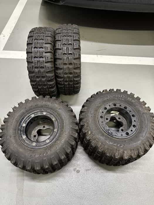 Komplet opon kół quad Yamaha Raptor Can am DS 450 18x10-8 20x6-10