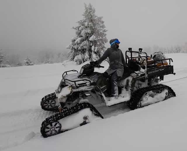 Gokart terenowy ratrak 6x6 Polaris sportsman gąsienice wszedolaz