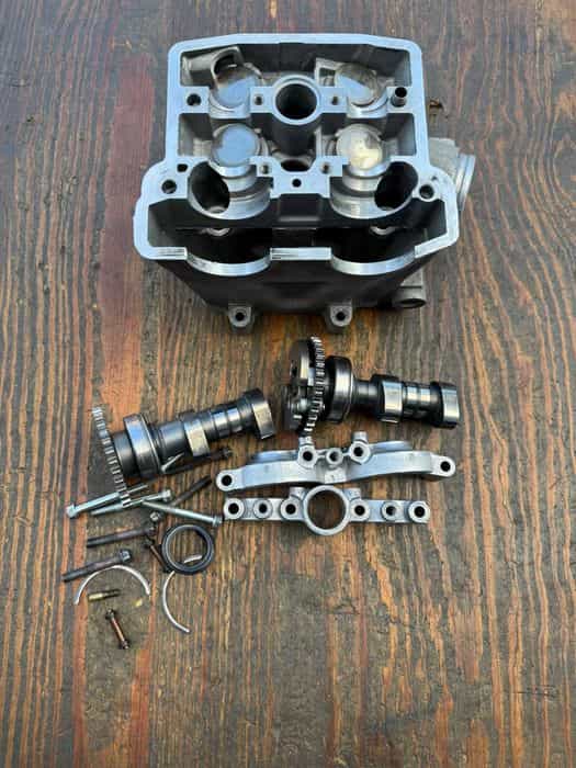 kompletna glowica walek mostek mostki walki Kawasaki kfx 450 r 08-14