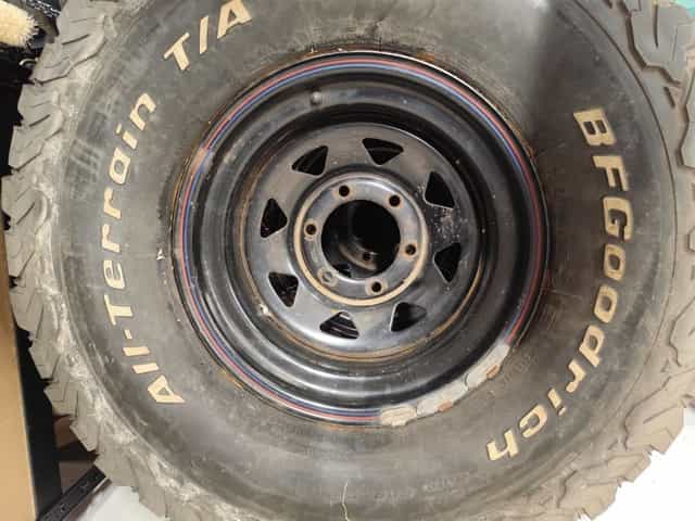 Koła stalowe nissan patrol 33 cale bfgoodrich all-terrain t/a