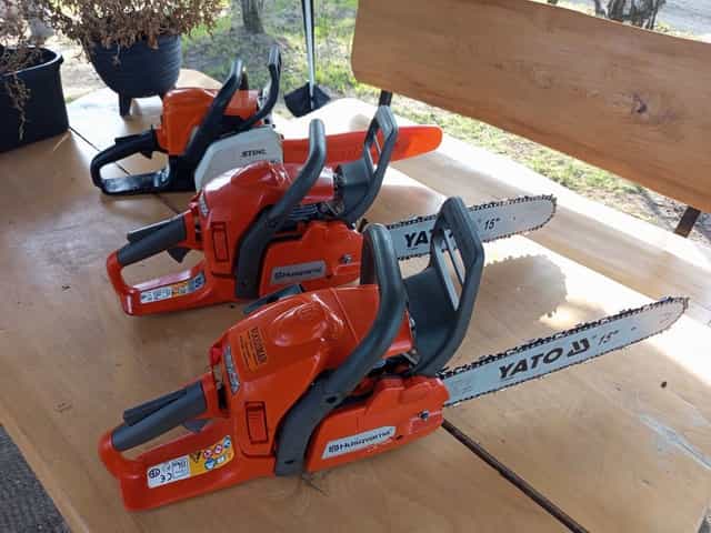 Piła Husqvarna 435 , Stihl ma 170.