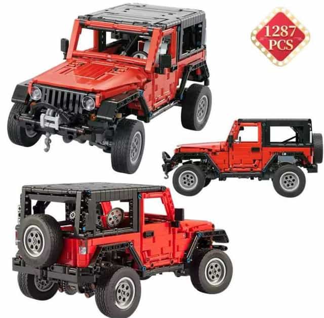 Klocki wzór LEGO JEEP WRANGLER Autko Samochodzik Prezent wyścigowy HIT