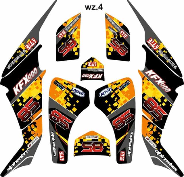 Naklejki kawasaki KFX400
