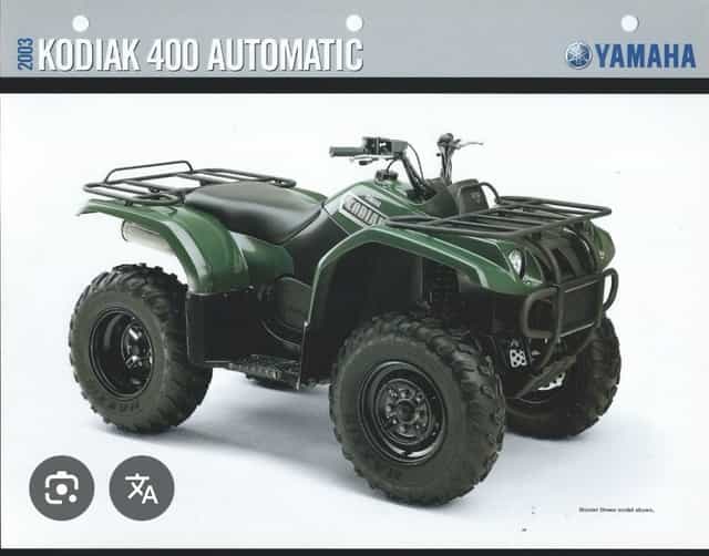 Błotnik przedni Yamaha kodiak 400 Obudowa plastiki