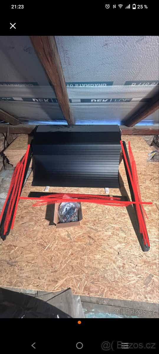 Hliníková roleta korby Hilux 2014 nahoru