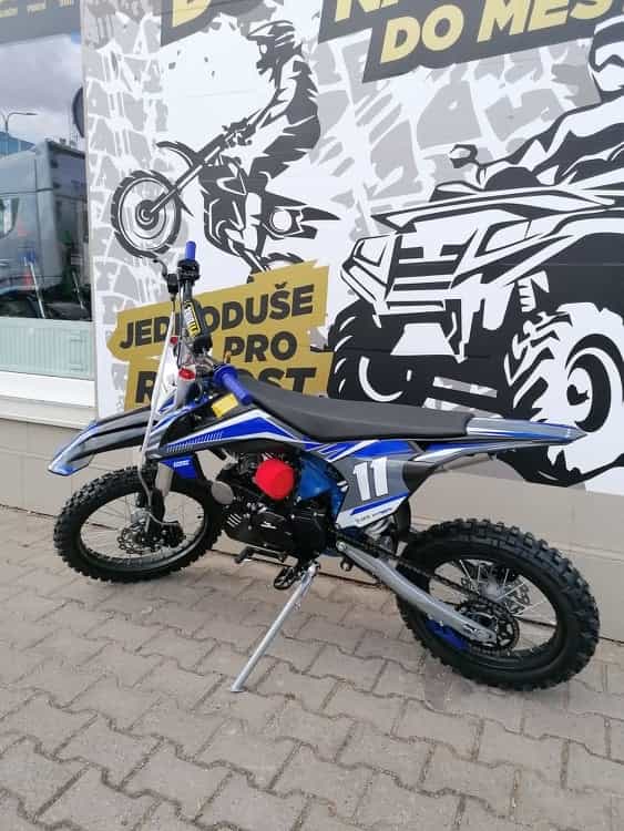 Pitbike Shark E-start 125ccm 17x14 modrá