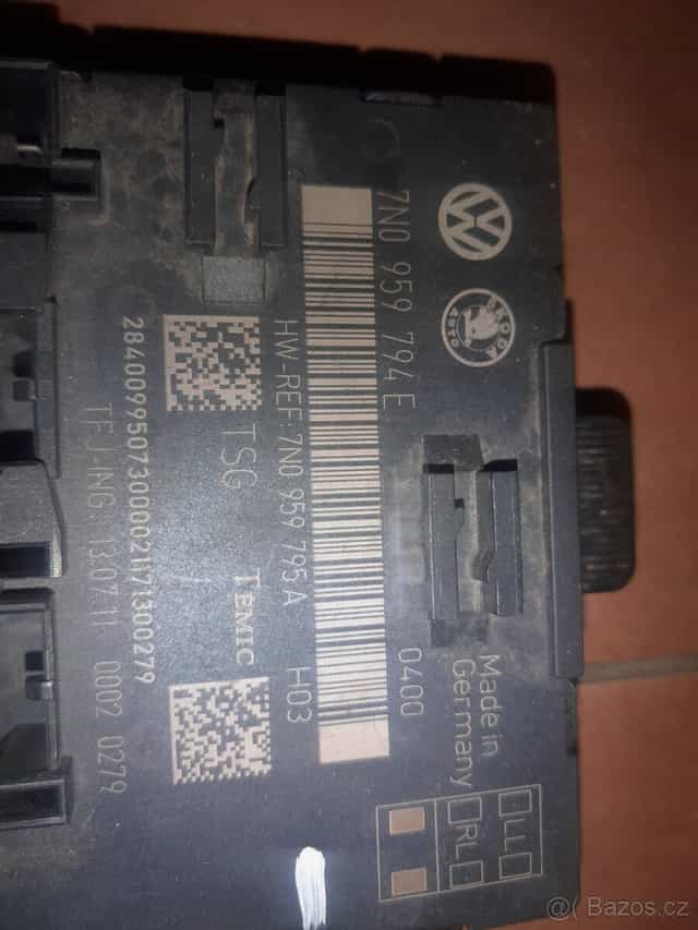 Vw Sharan řídící jednotka P Z dveří  7N0959794E