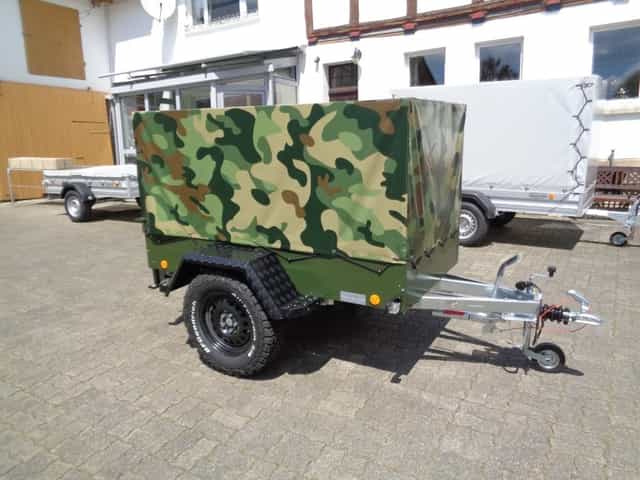 Valníkový Plachtový Military OFFROAD Přívěsný Vozík 1000kg