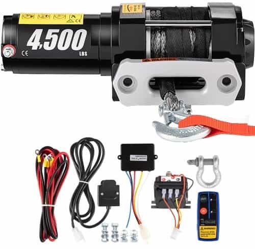 Nový naviják 2045kg / 4500 lbs + syntetické lano