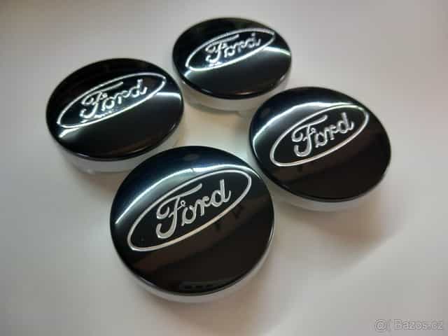 Středové krytky Ford, 54x52mm Black