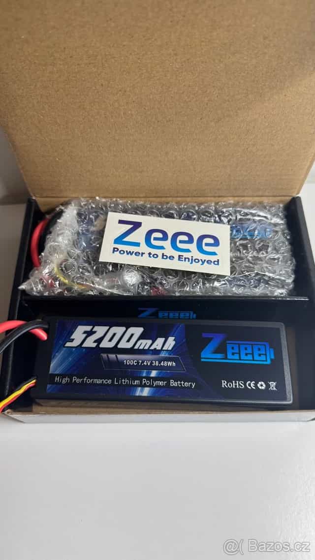 BATERIE LIPO ZEEE 5200mAh 80C/100C 7,4V 38,48Wh-2ks