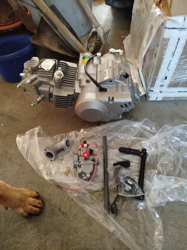 Nový motor yx 160 + karburátor Keihin