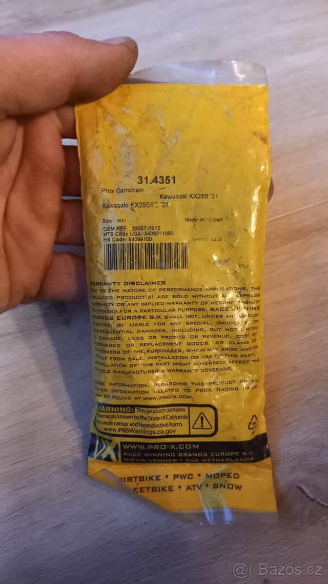 Kawasaki KXf250 Rozvodový řetěz ProX - NOVÝ